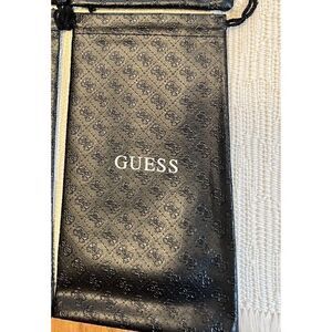 GUESS Sunglasses Eyewear Glasses Drawstring Pouch Bag Soft‎ Case Black NEW
